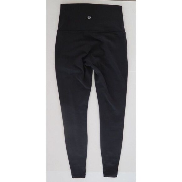 Lululemon Women's Sz 4 Black Tech Mesh Tight Leggings - Picture 2 of 7